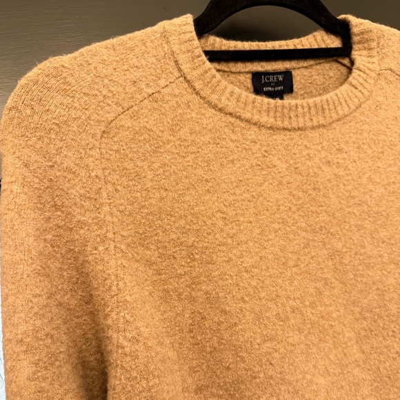 J. Crew Men's Camel Crewneck Sweater From The Extra Soft Collection-Size M - Picture 6 of 12